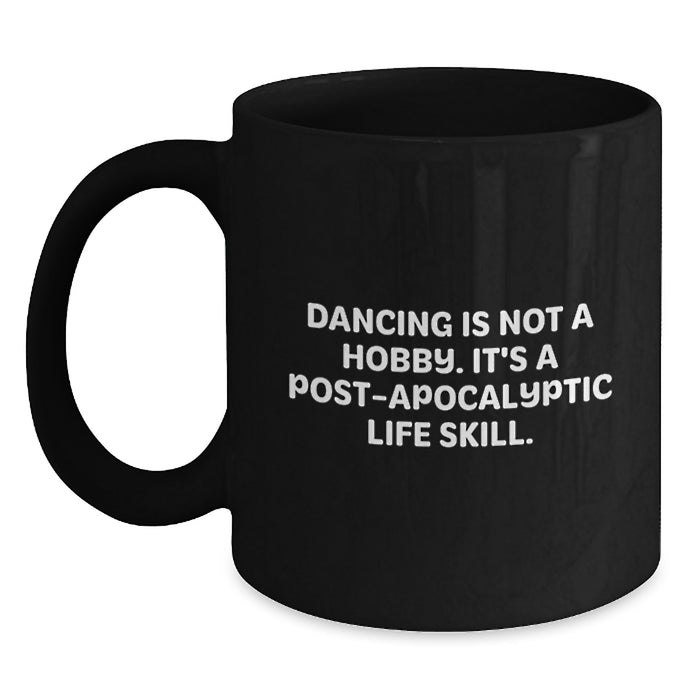 Dancing Enthusiast Gifts for Men, Funny Black Coffee Mug, Graduation Unique Gifts from Friends - Main