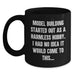 Funny Model Building Memories Graduation Gifts for Men from Friends - Black Coffee Mug - Main