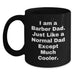 Funny Barber Gifts from Dad, Black Coffee Mug for Men, Graduation Unique Gifts to Barber with Quote 'I Am A Barber Dad. Just Like A Normal Dad Except Much Cooler.' - Main
