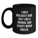 Funny Biologist Gifts for Him, I Am A Biologist Dad, Black Coffee Mug, Unique Christmas Unique Gifts from Dad to Biologist Men - Main