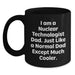 Funny Nuclear Technologist Dad Black Coffee Mug, Ideal Gifts from Mom and Dad for Graduation, Unique Nuclear Technologist Gifts for Him - Main