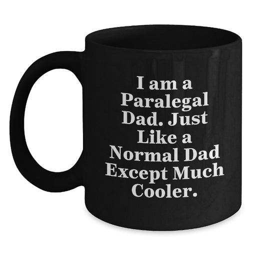 Funny Paralegal Gifts for Men Dad Black Coffee Mug Graduation Unique - Main
