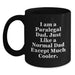 Funny Paralegal Gifts for Men Dad Black Coffee Mug Graduation Unique - Main