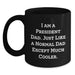 President Dad Black Coffee Mug Funny Gift for President from Family on Graduation - I Am A President Dad Except Much Cooler - Main