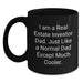 Funny Real Estate Investor Dad Gifts, Black Coffee Mug for Men, Unique Graduation Unique Gifts from Family - Main