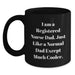Funny Registered Nurse Black Coffee Mug Gifts for Registered Nurse Dad Birthday Unique Gifts from Friends - Main