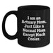 Funny Actuary Mom Black Coffee Mug Gifts for Actuary Friends and Family Graduation Unique Ideas from Mom - Main