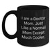 Funny Doctor Gifts from Family to Mom for Graduation Unique - Black Coffee Mug - Main