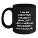 Funny Executive Assistant Mom Graduation Gifts, 11oz/15oz Black Coffee Mugs for Executive Assistant Friends, Gifts from Family to Executive Assistant Women - Main