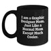 Funny Quote Black Coffee Mug for Graphic Designer Mom, Unique Gifts from Mom to Graphic Designer, Perfect Graduation Gifts for Graphic Designer Friends and Family - Main