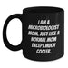 Funny Microbiologist Gifts for Mom, Black Coffee Mug for Graduation, Unique Gifts from Mom - Main
