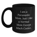 Rescue Worker Mom Gifts from Family for Graduation Unique Gifts - Black Coffee Mug with Funny Quote - Main
