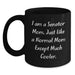 Senator Mom Funny Quotes Black Coffee Mugs, Gifts from Family to Senator Friends, Perfect Graduation Unique Gifts for Senator Men Women - Main