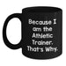Funny Athletic Trainer Gifts from Men, Black Coffee Mug for Graduation Unique Gifts for Athletic Trainer - Main