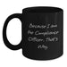 Funny Compliance Officer Black Coffee Mug Gifts for Men, Women, Coworkers, Family - Graduation Unique Gifts from Friends - Main