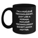 Funny Nuclear Technologist Gifts - I'm Much Hotter Black Coffee Mug for Men Women Friends Coworkers Family - Unique Christmas Unique Gift for Nuclear Technologist Enthusiasts - Main