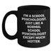 Funny School Psychologist Gifts for Graduation - I'm Hotter Than Normal School Psychologists - Black Coffee Mugs from Men to Women - Main