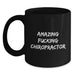 Gifts from Friends and Family for the Amazing Chiropractor, Funny Quote Black Coffee Mug, Unique Christmas Unique Gifts for Men Women - Main