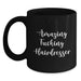 Funny Hairdresser Gifts for Men, Amazing 'F--king Hairdresser' Black Coffee Mug, Graduation Unique Gifts from Friends - Main