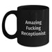 Funny Gifts for Receptionist Black Coffee Mugs from Friends for Graduation Unique Office - Main