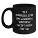 Funny Waitress Gifts for Christmas, Black Coffee Mug, I'm a Waitress Gifts from Men to Friends - Main