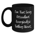 Funny Attendant Gifts for Him from Friends - I'm That Sexy Attendant Everybody's Talking About. Black Coffee Mug for Graduation Unique Gifts - Main
