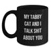 Funny Tabby Cat Gifts for Men, Women, Friends, Family from Tabby Cat Lover Black Coffee Mug - Main