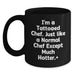 Funny Chef Gifts for Men Women Friends Family - Black Coffee Mug I'm A Tattooed Chef - Main