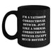 Funny Correctional Officer Gifts for Men, Black Coffee Mug, Graduation Unique Gifts from Friends - Main