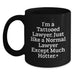 Funny Lawyer Gifts from Friends, Unique Black Coffee Mug for Lawyer Men, 'I'm A Tattooed Lawyer' Graduation Unique Gifts - Main