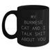 Burmese Cat Lovers' Funny Black Coffee Mugs, Gifts from Friends for Burmese Cat Enthusiasts, Birthday Unique Gifts for Him Her - Main
