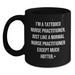 Funny Nurse Practitioner Black Coffee Mug Gifts from Friends for Graduation Unique - Main