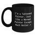 Funny Painter Gifts for Men from Friends on Graduation Day - I'm A Tattooed Painter - Black Coffee Mug - Main