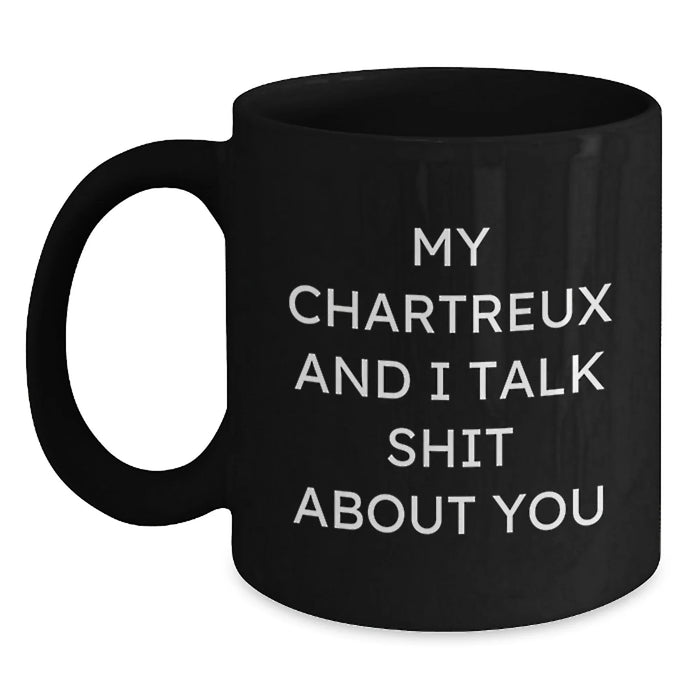 Funny Chartreux Cat Black Coffee Mugs Gifts from Friends for Family Christmas Unique Mugs - Main