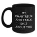 Funny Chartreux Cat Black Coffee Mugs Gifts from Friends for Family Christmas Unique Mugs - Main