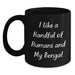 Bengal Cat Lover Gifts from Men, Funny Quote for Graduation Unique Gifts, Black Coffee Mug for Him - Main