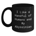 Unique Gifts from Friends and Family for Abyssinian Cat Lovers - Funny Quote Black Coffee Mug 11oz or 15oz, Ceramic - Perfect for Graduation - Main