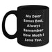 Funny Bonus Dad Gifts from Men to Bonus Dad, Black Coffee Mug, Always Remember How Much I Love You. Christmas Unique Gifts for Bonus Dad - Main