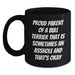 Funny Bull Terrier Dog Mugs Gifts for Proud Parents, 'Sometimes An Asshole And That's Okay' Birthday Unique Gifts from Friends, Family, and Coworkers - Main