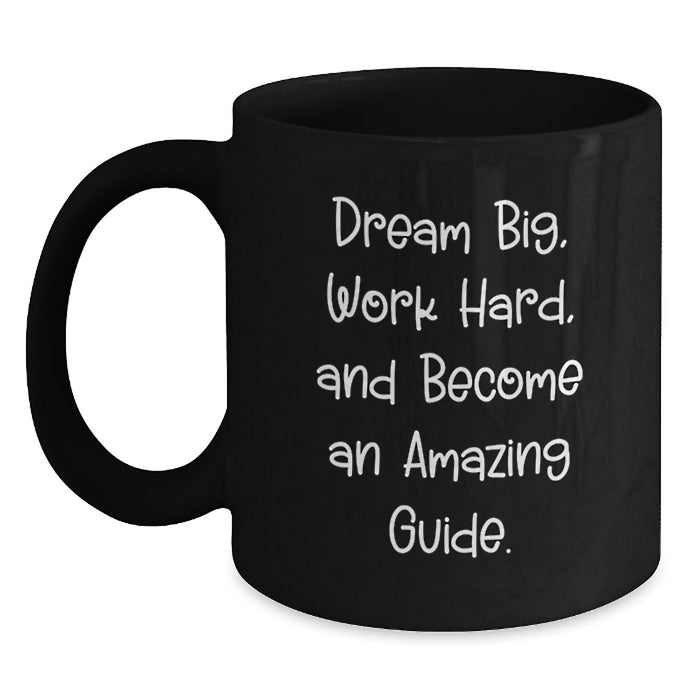 Funny Inspirational Gifts for Guides from Friends - Guide Black Coffee Mug - Graduation Unique Ideas - Main
