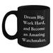 Encouraging Watchmaker Gifts from Friends - Christmas Unique Mug with Dream Big Quote - Black Coffee Mug for Watchmaker Enthusiast Gift - Main