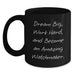 Funny Watchmaker Inspirational Gift Ideas from Friends for Watchmaker Men Black Coffee Mug - Dream Big Work Hard - Main