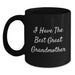 Funny Grandmother Gifts from Family - I Have The Best Great Grandmother Black Coffee Mug for Birthday - Main