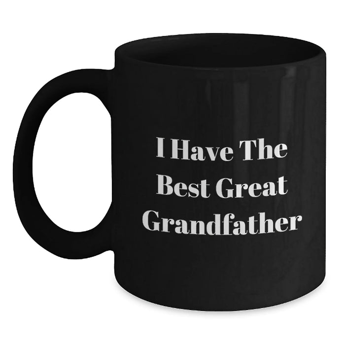 Funny Grandfather Quotes Black Coffee Mugs Gifts from Family for Grandfather's Birthday Unique - Main