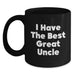 Funny Uncle Birthday Unique Gifts from Men to Great Uncles - 'I Have The Best' Quote on Black Coffee Mug, 11oz or 15oz Capacity, Microwave and Dishwasher Safe - Main