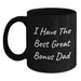 Funny Bonus Dad Gifts from Men, Black Coffee Mug I Have The Best Great Bonus Dad, Perfect for Christmas - Main