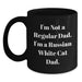 Funny Russian White Cat Dad Gifts for Men from Daughter, Unique Birthday Present Ideas for Friends, Black Coffee Mug, 11oz or 15oz - Main