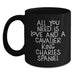 Funny Cavalier King Charles Spaniel Dog Gifts from Men to Friends - Christmas Unique Mugs with All You Need Is Love And A Cavalier King Charles Spaniel Quote - Black Coffee Mug - Main