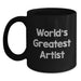Funny Quote Black Coffee Mug, Ideal Gift for Artist Friends and Family, Unique Christmas Unique Gifts from Women to Men - Main