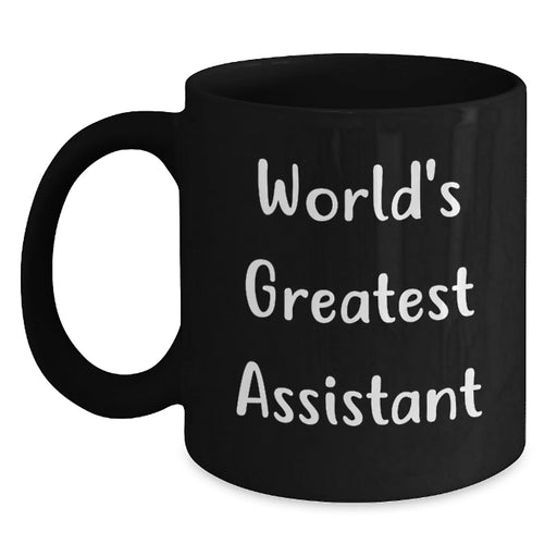 Funny World's Greatest Assistant Gifts for Birthday - Black Coffee Mug from Friends - Main